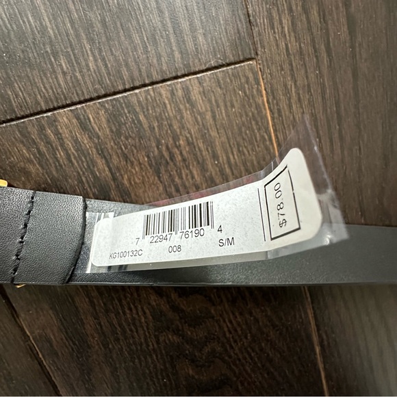 Kurt Geiger London 30mm Padlock Keeper Leather Belt - Size Small / Medium - Picture 8 of 12